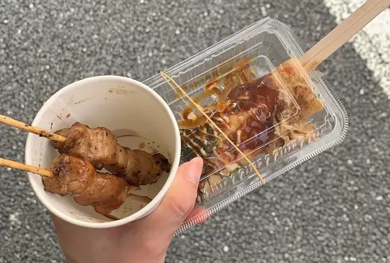 焼き鳥とはしまき