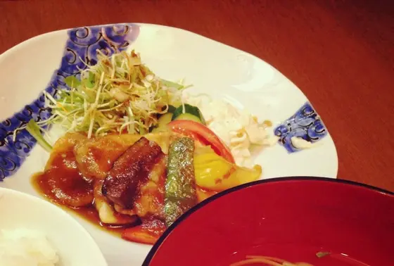 桃豚の生姜焼き