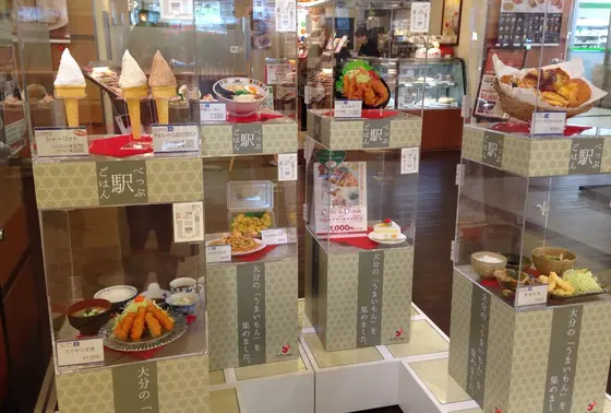 食品サンプル展示
