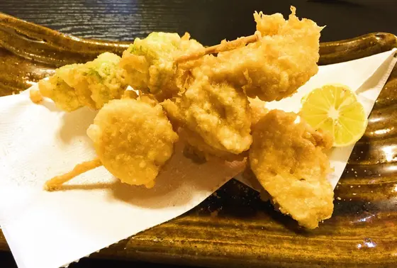 鮪の白子の天ぷら