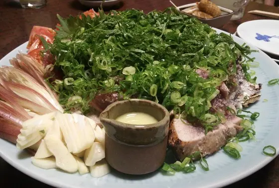 カツオの塩たたき