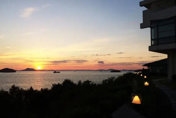 ぜひ夕陽を眺めてください！