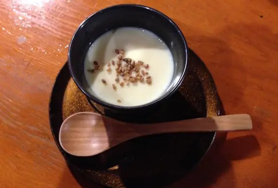 食後のそばプリン