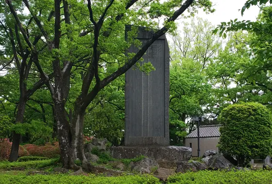 駅の直ぐに佐野城跡