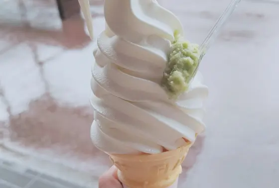 驚きのわさびソフト🍦