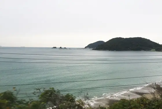 山陰の車窓から