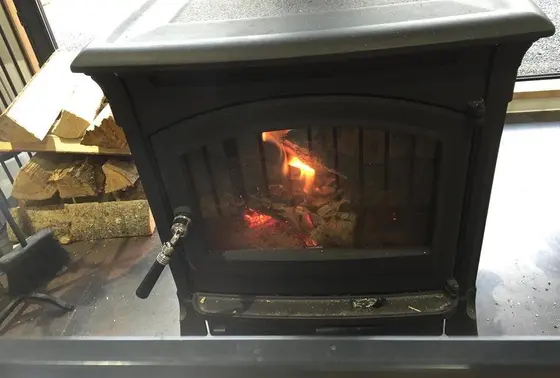 ふれあい館の暖炉！！！