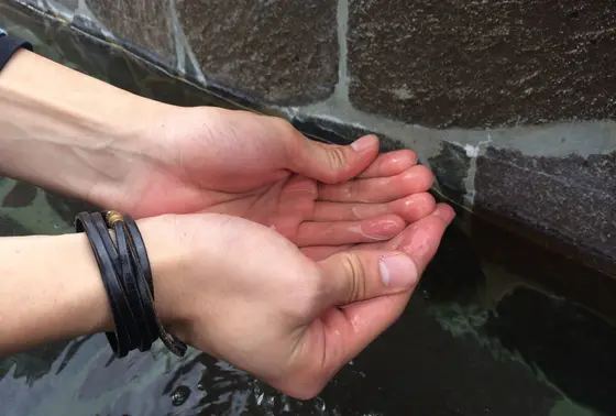 足湯のお湯