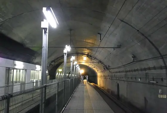 土合駅（下り線ホーム）