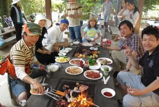 夏はBBQも
