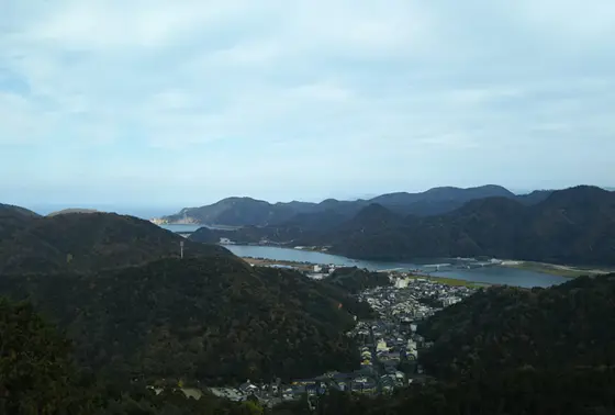 山頂付近からの景色