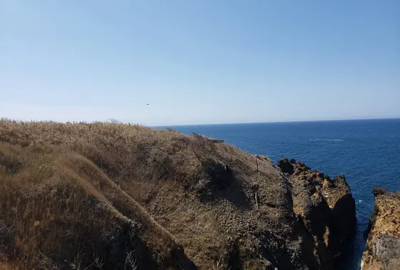 青い海広がる
