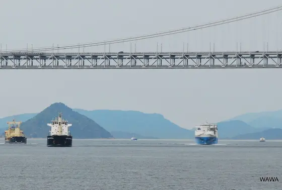 塩飽航路から瀬戸大橋