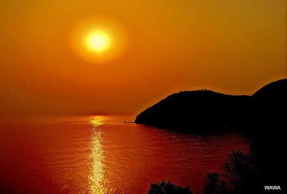宇和海の夕焼け