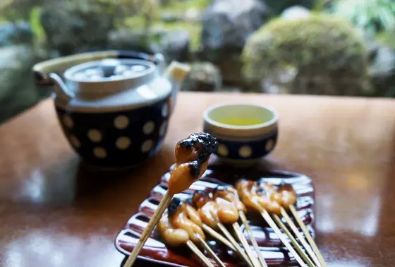香ばしいあぶり餅！
