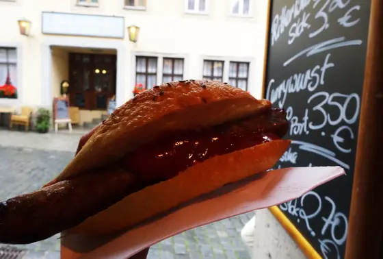 お肉屋さんのソーセージ