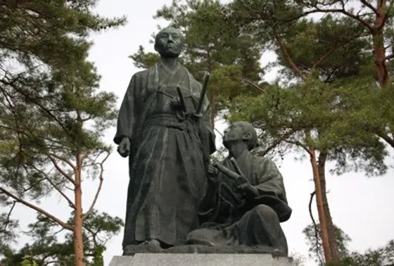 吉田松陰・金子重輔の像