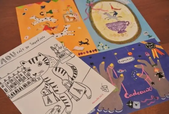 かわいいポストカード