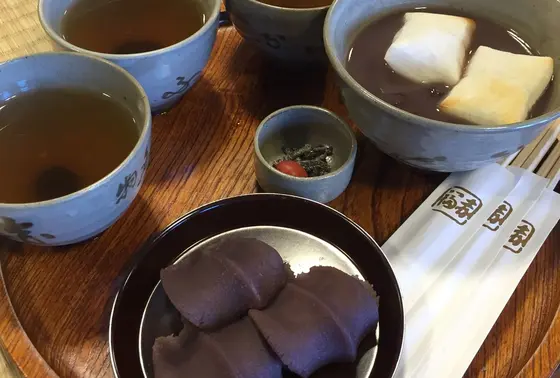 赤福餅とぜんざい