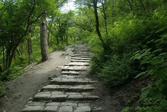 最初の山道