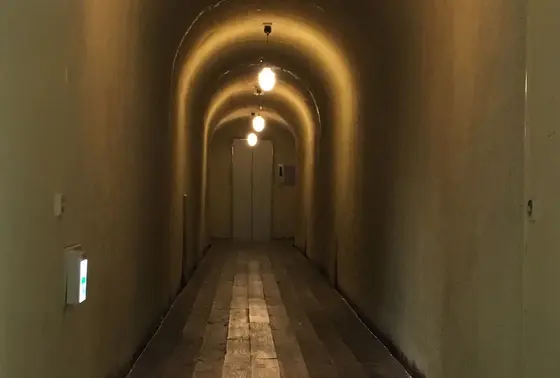 隣の館のお風呂に行く通路