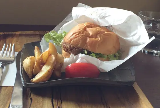 テイクアウトできるハンバーガー♡