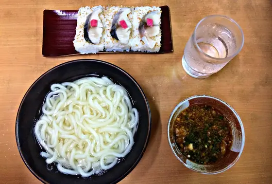 釜揚げうどん&さば寿司