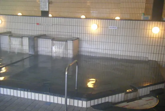 湯量豊富な内湯