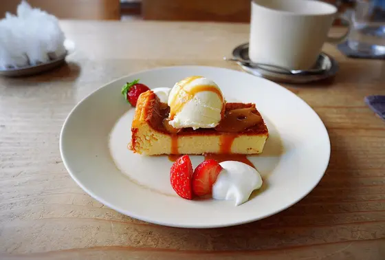 塩キャラメルのチーズケーキ