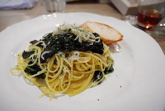 黒キャベツのパスタ