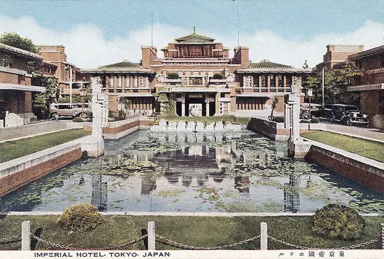 旧帝国ホテル正面景