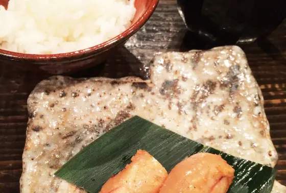 炙りめんたいにごはんが最高!