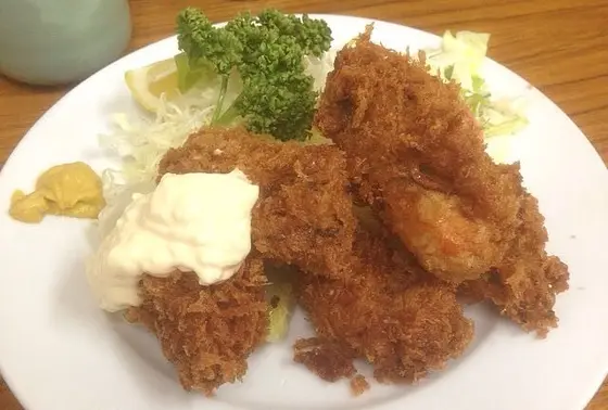 かきフライ定食 ¥1600(9月〜4月限定)