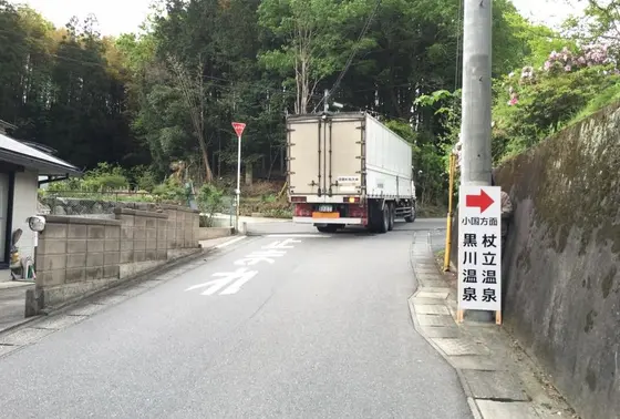 黒川温泉への道④（日田ICから）