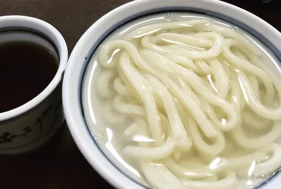 温ざるうどん中