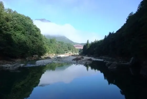 頭のへつりからの眺め