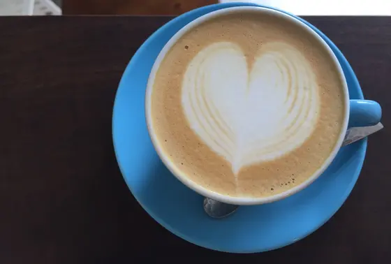 後味すっきりのラテ