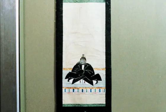 からくり掛軸「おみき天神」