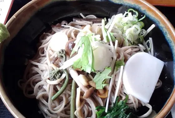 冷やし山菜蕎麦