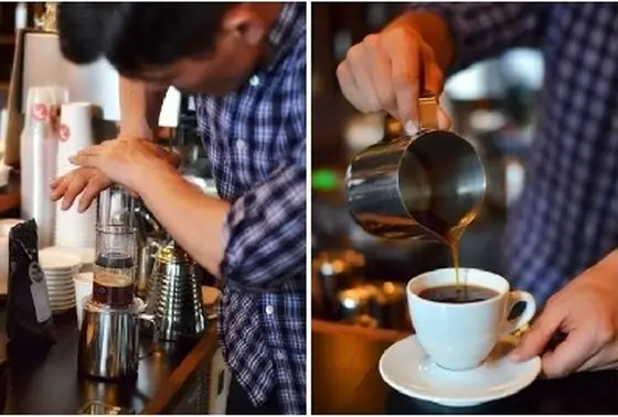 浅煎りのコーヒーをエアロプレスで！