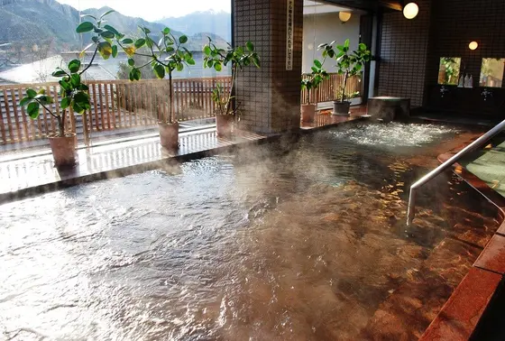 露天風呂はないけど見晴らしはいいですよ