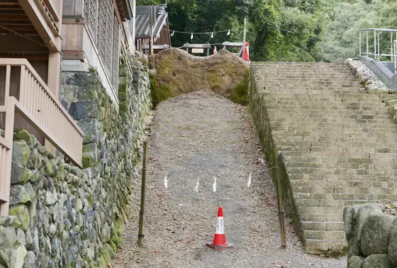 上げ馬神事の会場