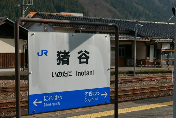 猪谷で乗り換え