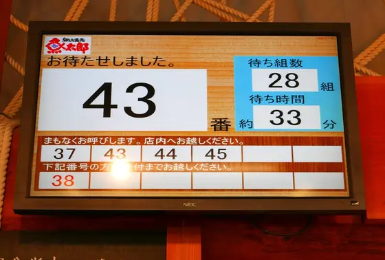 あっという間に行列が