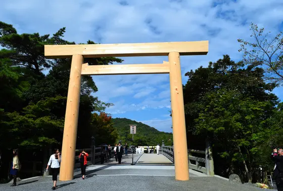 宇治橋 東側鳥居（神宮側鳥居）
