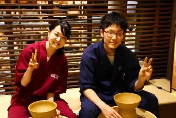 作務衣は男女別で記念撮影もしたい