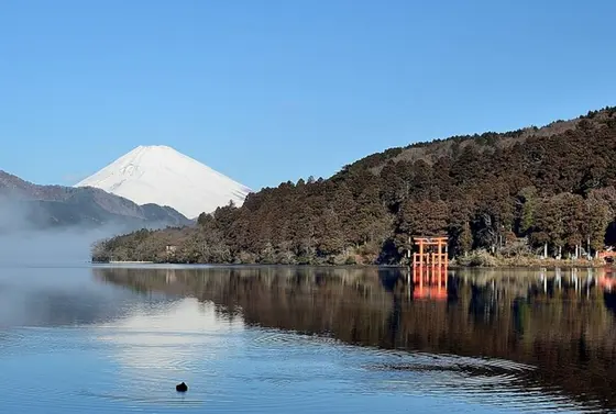 富士山と箱根神社
