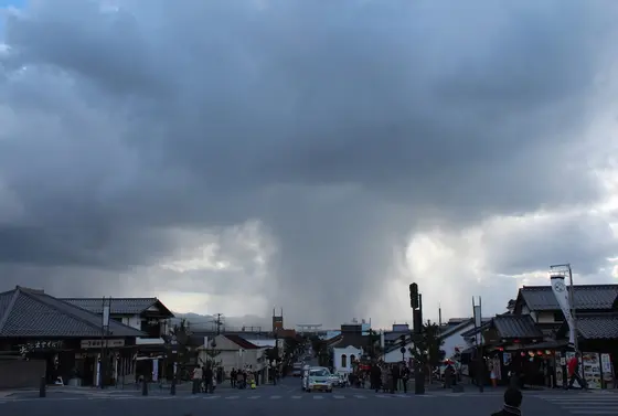 出雲大社から見た街の景色