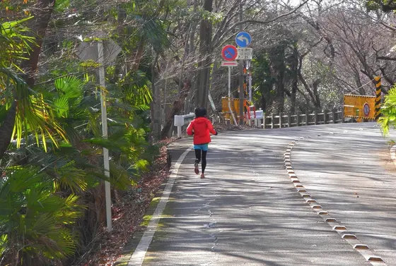 ランニングや自転車が見られる