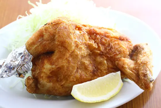 鳥の半身揚げ